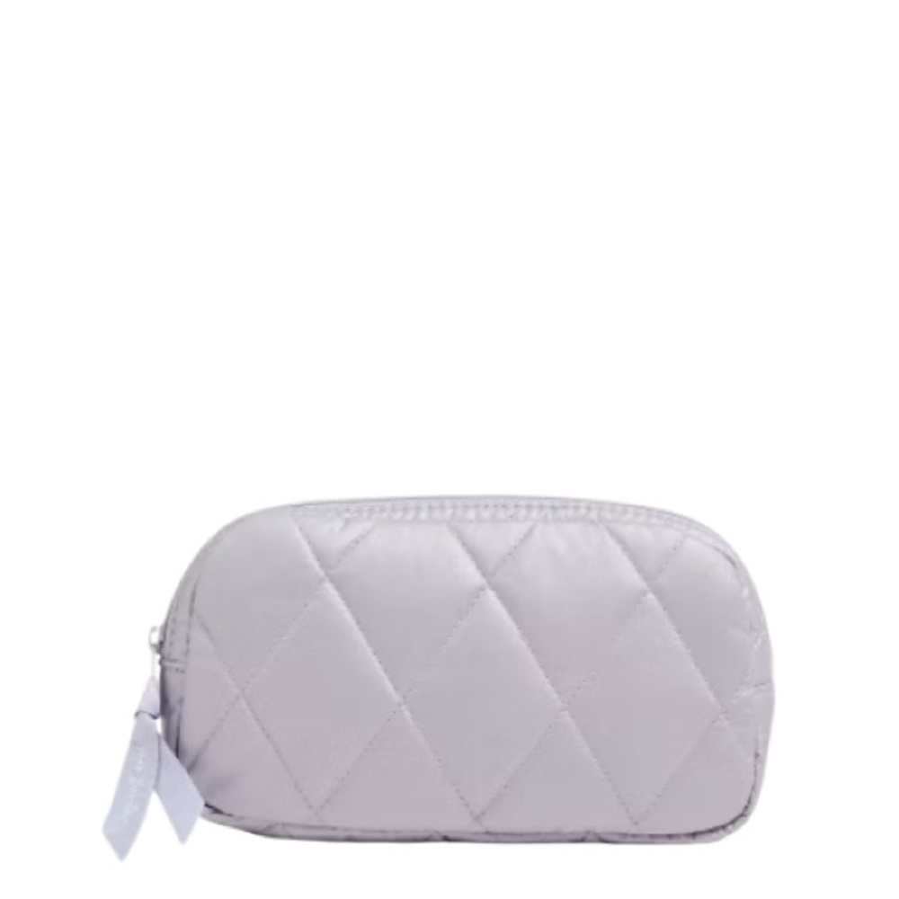 NWT Vera Bradley Satiny Quilted Essential Top Zip Mini Belt Bag Lavender Pearl